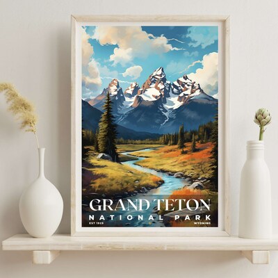 Grand Teton National Park Poster, Travel Art, Office Poster, Home Decor | S6 - image6